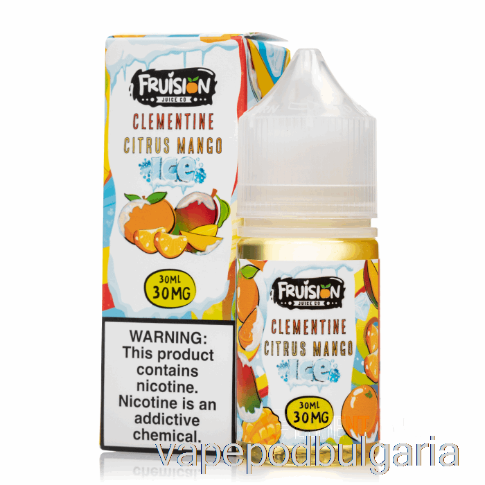 Vape Течности Iced Clementine Citrus Mango - Fruision Salts - 30ml 30mg